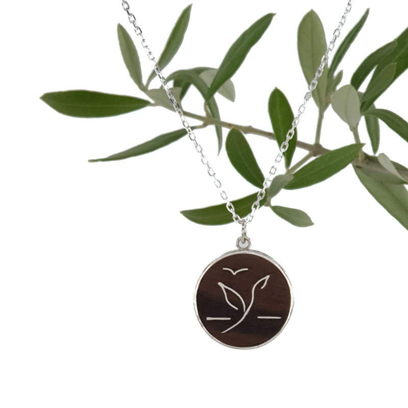 Bijou nature argent et bois - Esprit de la nature
